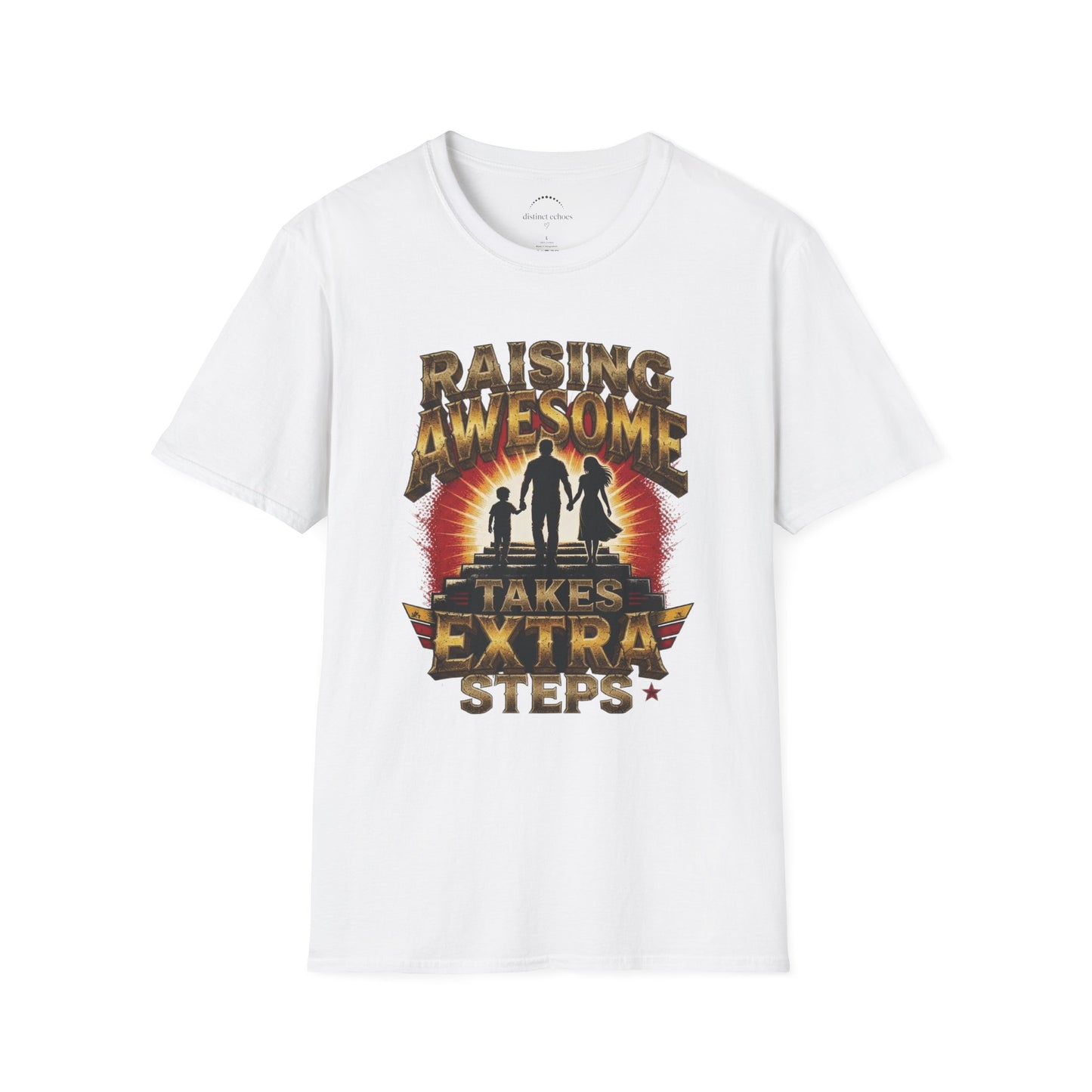 Raising Awesome (Takes Extra Steps) Family Pride Tee