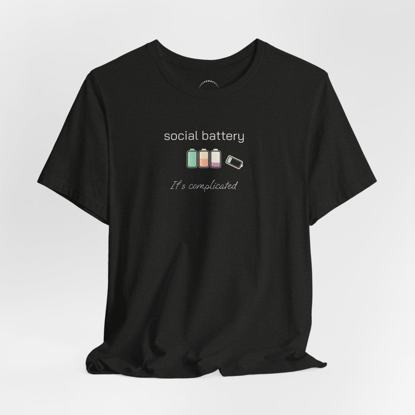 Social Battery Tee – “Social Battery” Low Charge Graphic T‑Shirt