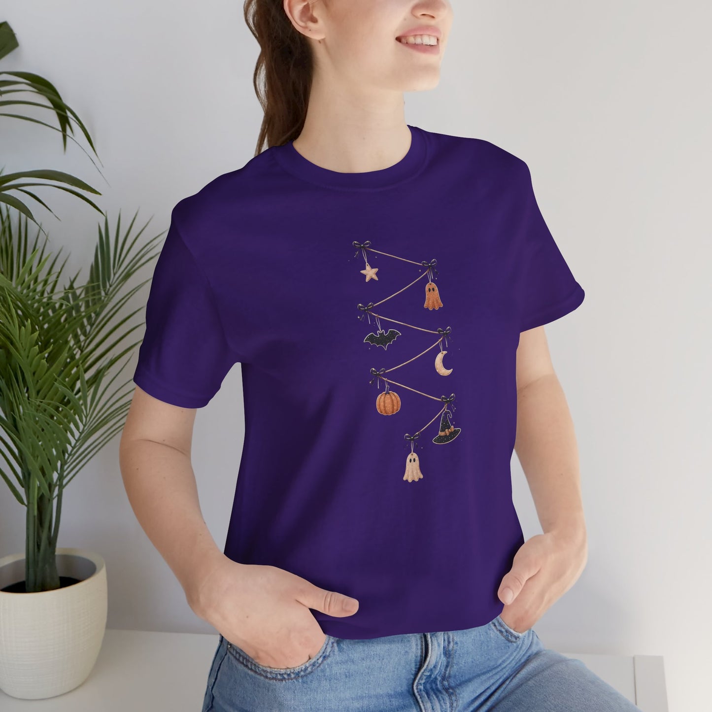 Halloween Garland Tee — Mini Charms Elevated Graphic T-Shirt