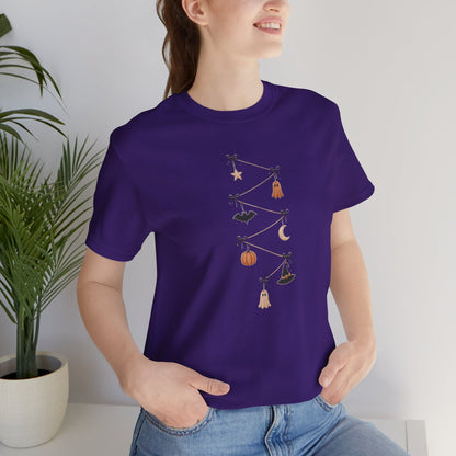 Halloween Garland Tee — Mini Charms Elevated Graphic T-Shirt