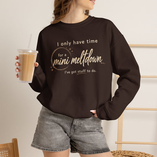 Cozy Sweatshirt — 'Mini Meltdown'