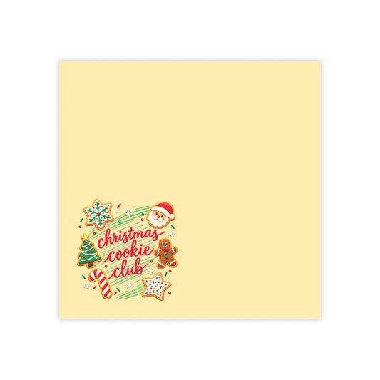 Christmas Cookie Club Post-it Note Pad