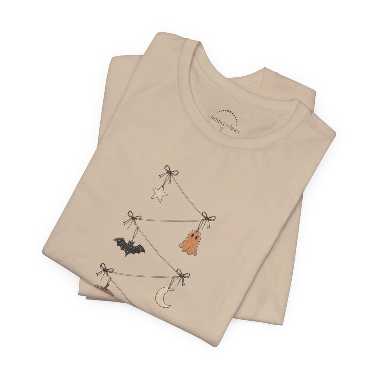 Halloween Garland Tee — Mini Charms Elevated Graphic T-Shirt