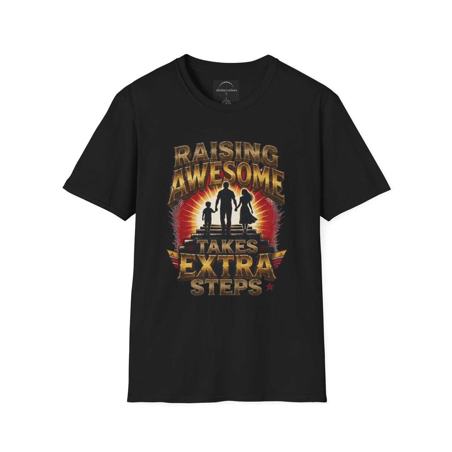 Raising Awesome (Takes Extra Steps) Family Pride Tee