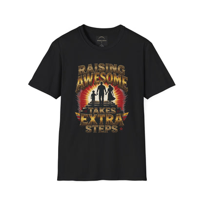 Raising Awesome (Takes Extra Steps) Family Pride Tee