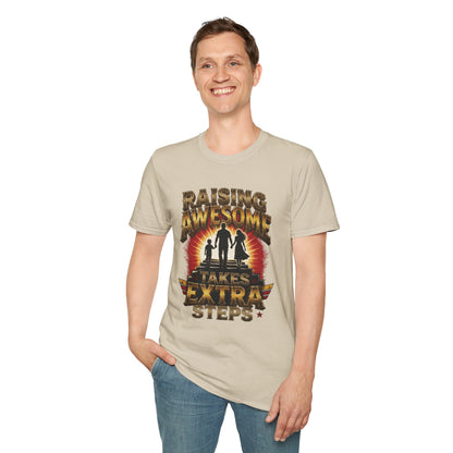 Raising Awesome (Takes Extra Steps) Family Pride Tee