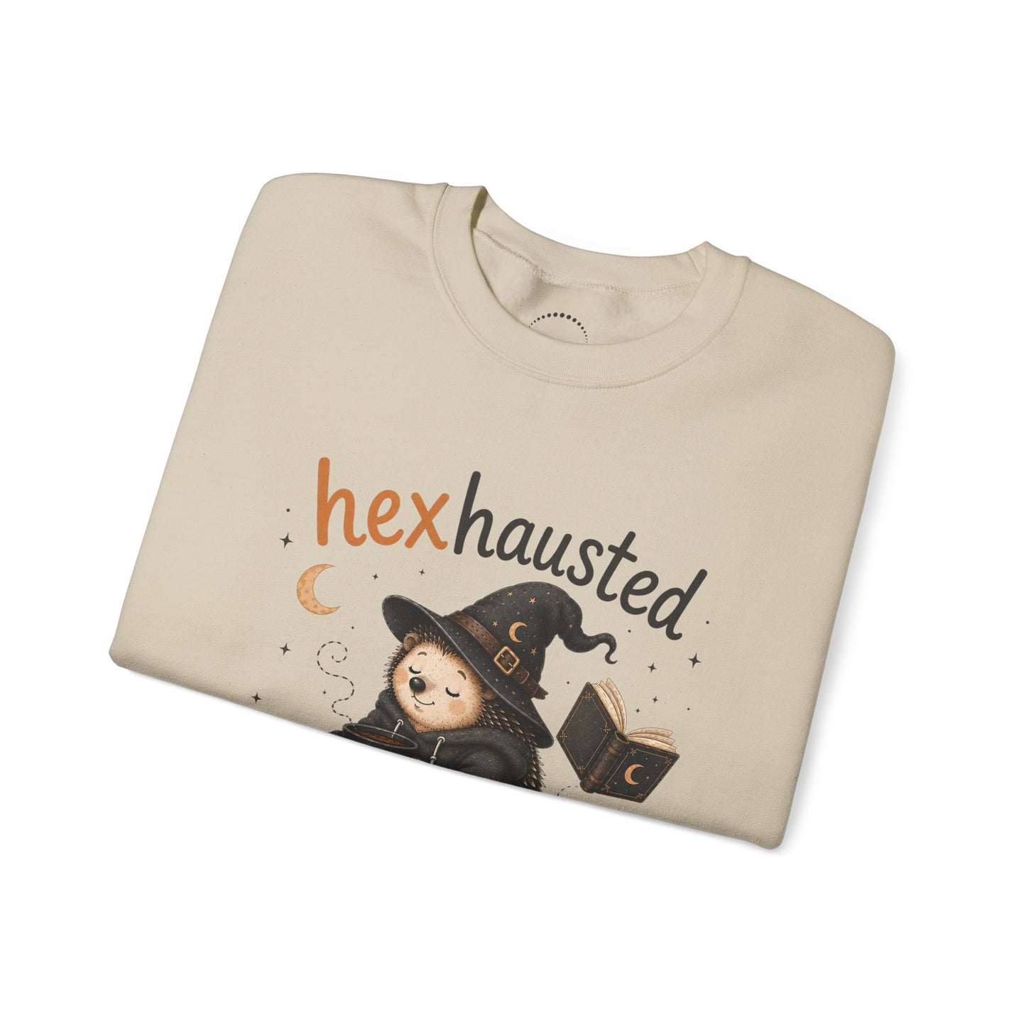 Halloween Sweatshirt — "Hexhausted" See you in November