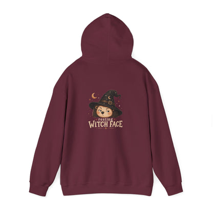 Halloween Hoodie - "Resting Witch Face" Funny Fall Graphic Comfort