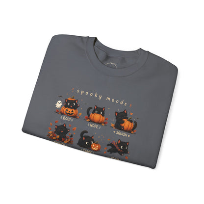 Mini Cats Halloween Sweatshirt — "Spooky Moods"
