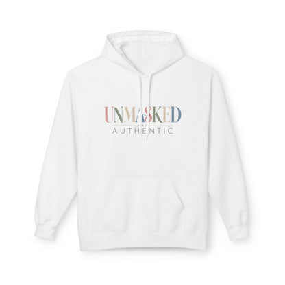 UNMASKED Hoodie — Midweight Unisex Fleece Pullover