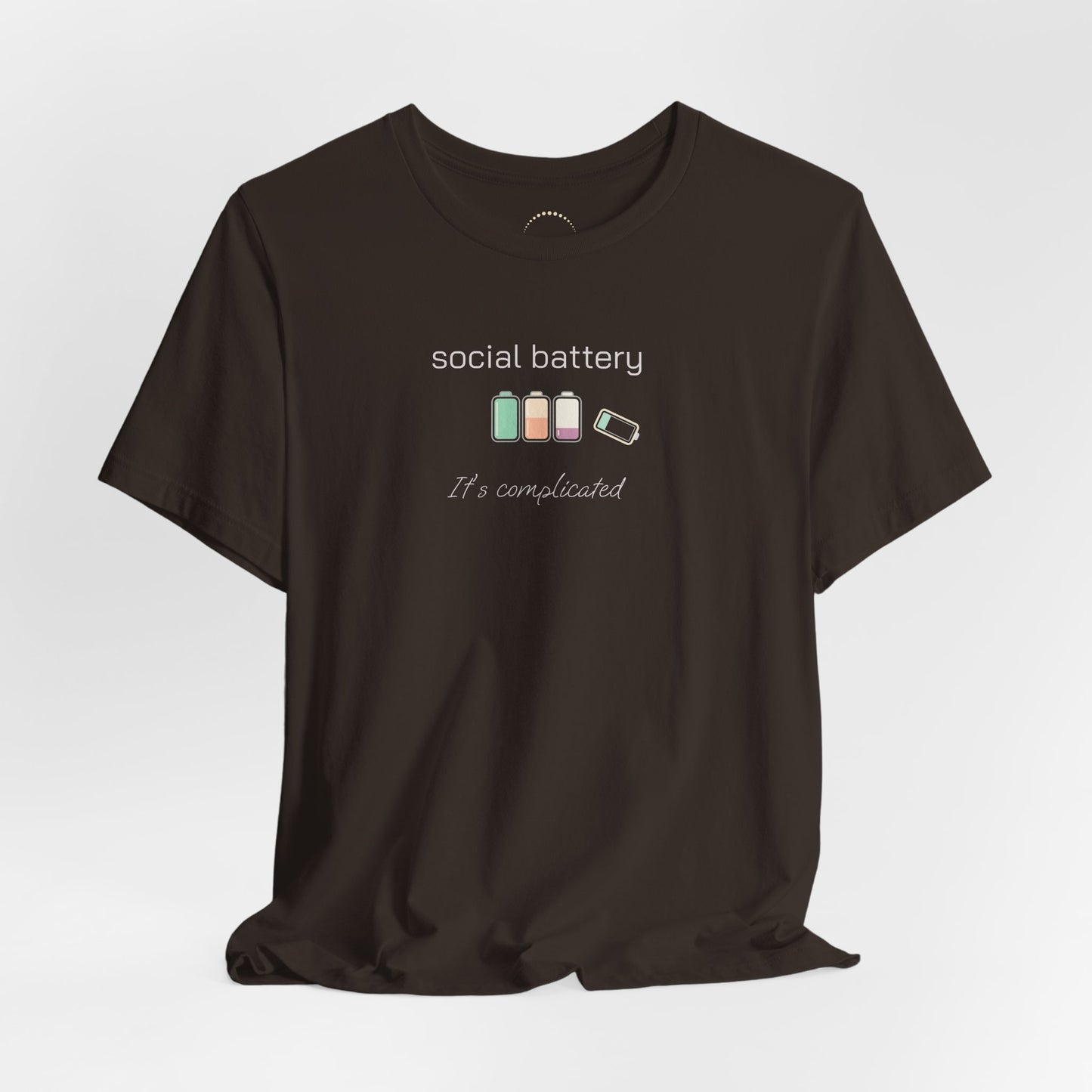 Social Battery Tee – “Social Battery” Low Charge Graphic T‑Shirt