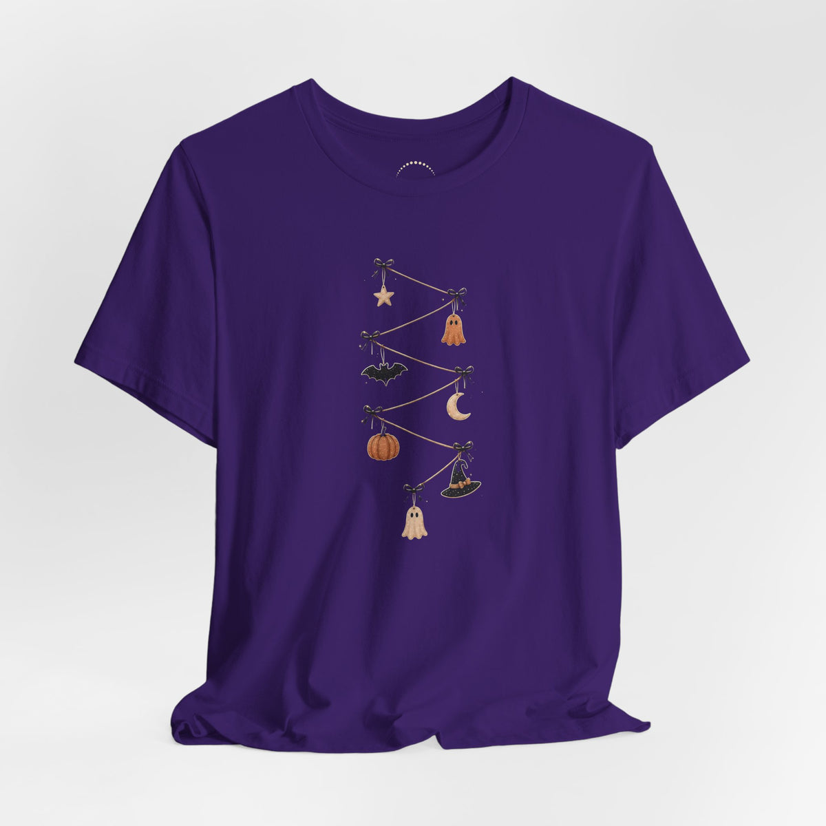 Halloween Garland Tee — Mini Charms Elevated Graphic T-Shirt