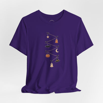 Halloween Garland Tee — Mini Charms Elevated Graphic T-Shirt