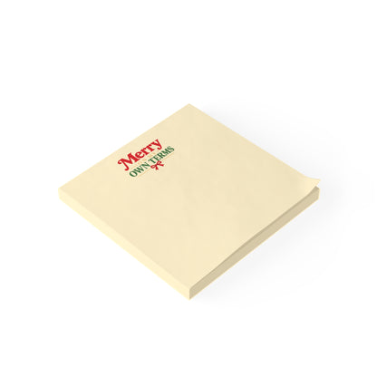 Merry on My Own Terms Holiday Post-it® Note Pad  4" x 4"