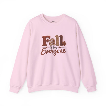 "Fall Is For Everyone " Faux-Embroidery Sensory Friendly Sweatshirt
