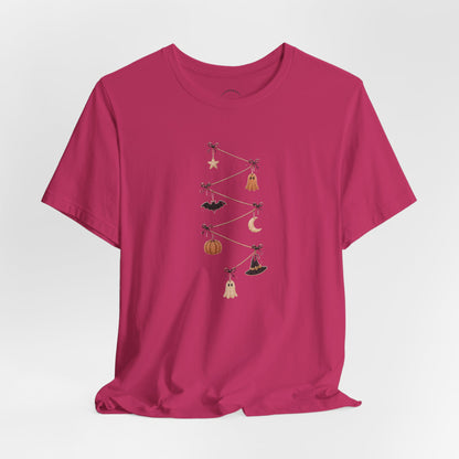 Halloween Garland Tee — Mini Charms Elevated Graphic T-Shirt