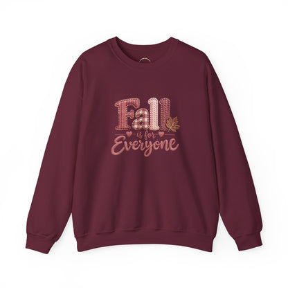 "Fall Is For Everyone " Faux-Embroidery Sensory Friendly Sweatshirt